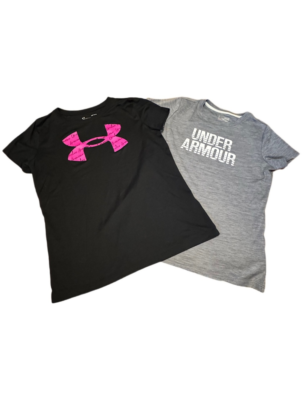 Under Armour Women’s Black and Gray Short Sleeve T-shirt Bundle Size Medium